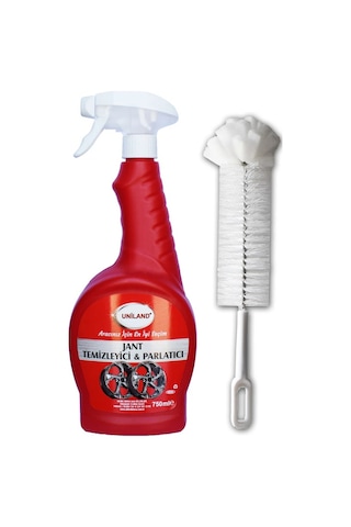Uniland Jant Temizleyici ve Parlatıcı 750 ML + Temizleme Fırçası