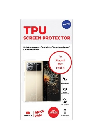 Xiaomi Mix Fold 3 Mat Arka Ve Yan Koruyucu Tpu Film