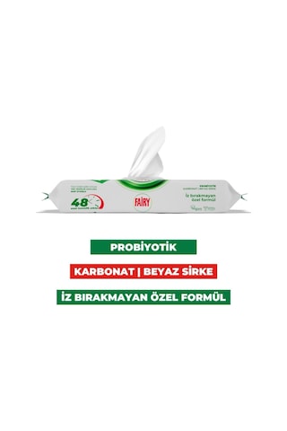 Power Wipes Mop Uyumlu Yer Temizlik Havlusu 50 Yaprak Beyaz Sabun Beyaz Sirke & Karbonat 48 Saat Temizlik Etkili