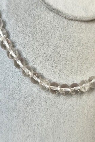 8 Mm Kristal Kuvars Doğaltaş Kolye Şeffaf