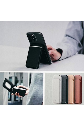 Nettech Magsafe Kartlıklı Cüzdan Ve Katlanabilir Stand Taba