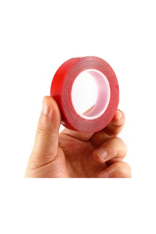 2 Metre Güçlü Yapışkanlı Çift Taraflı Slikon Pratik Şeffaf Bant