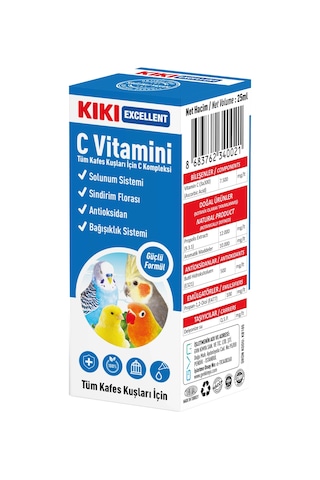 Kiki Excellent Kuş C Vitamini 25 ML