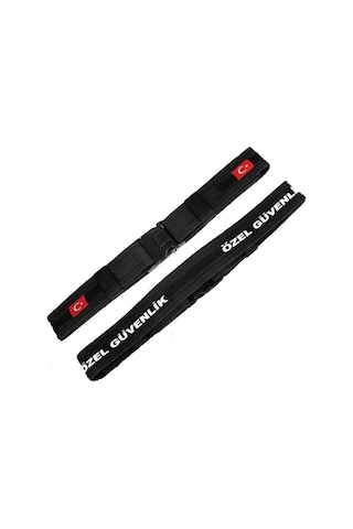 Özel Güvenlik Kemeri Türk Bayraklı Palaska Kemer Siyah