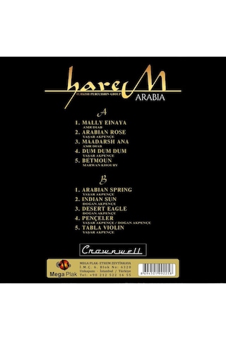Harem Arabia Renkli Plak