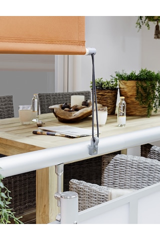 Evinizin Atölyesi Balkon Gölgelendirme Dikey Stor Tente Turuncu