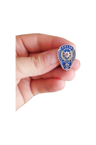 Renkli Polis Armalı Metal Yaka Rozeti 1 Adet