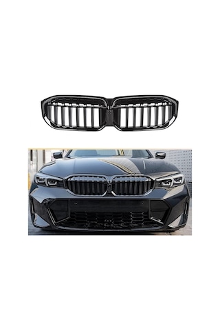 Autogp Bmw G20 Lci Ön Panjur Izgara Böbrek M3 Model Piano Black Çift Tırnak 2023+ Agp-grl-10382