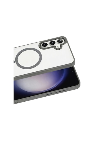 Joko - 737 - Samsung Galaxy Uyumlu S26 Terea Magsafe Kapak - Csmo-tex - - Gri