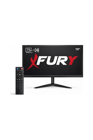 Fury 19" Led Monitör 75hz 5ms Dahili Hoparlörlü Uzaktan Kumandalı Hdmı Vga Geniş Ekran