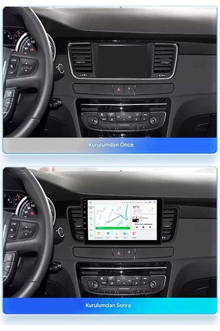 Otolas 2011-2018 Peugeot 508 Için 8+128gb, Gps, 10 Inç Carplay Destekli, Kameralı Multimedya Navigasyon Ekranı 10"