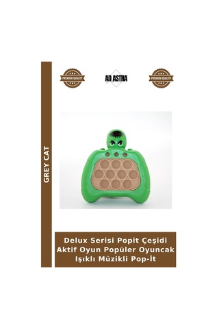 Delux Serisi Popit Çeşidi Aktif Oyun Popüler Oyuncak Işıklı Müzikli Pop-it