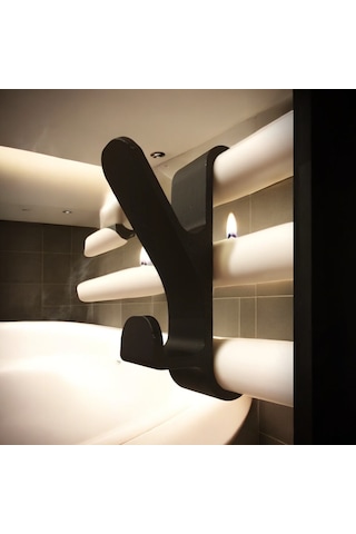 Havlupan Askısı 3 Adet Bornoz Ve Havlu Askılık Siyah