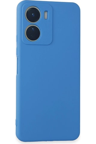 Uryport Vivo Y16 Kılıf First Silikon - Mavi
