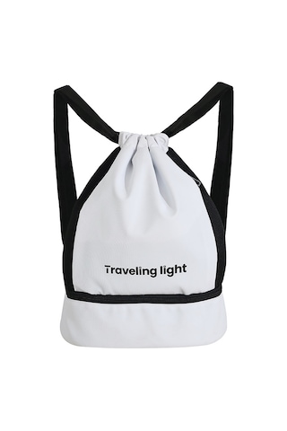 Tuomeng Yeni Islak Ve Kuru Ayırma Seyahat Sırt Çantası Taşınabilir Bölmeli Spor Sırt Çantası Beyaz