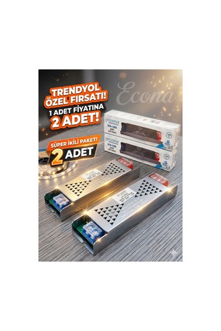 12v 200w 16,5 A Şerit Led Trafosu 15 Mt Led İçin 2 Adet