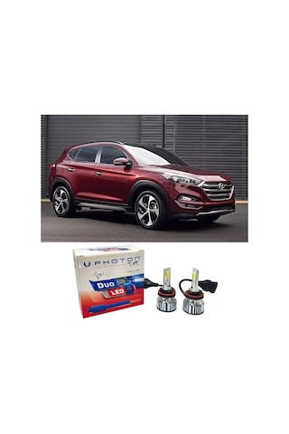 Hyundai Tucson Led Xenon Viraj Aydınlatma Far Ampulü H7 Duo Yeni Seri Beyaz 2015-2018