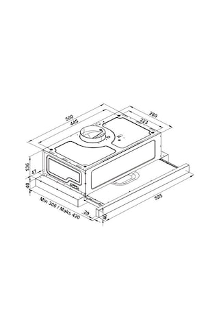 Hafele Astrol X 60 CM Aspiratör Inox