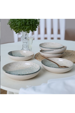 Keramika Colored Yemek Tabağı 18 Cm 6 Adet 19781
