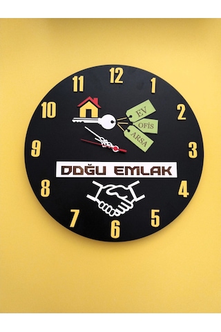 Emlek Firmaları İçin Modern Duvar Saati Şık Ve Kalite Bir Arada No:1077 Beyaz