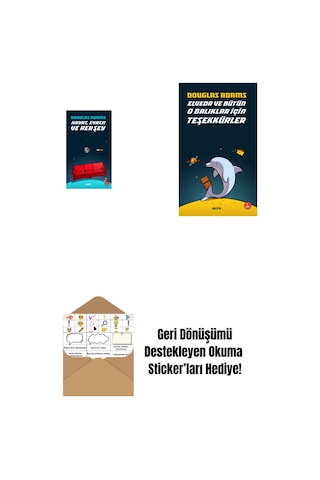 Hayat Evren Ve Her Şey + Elveda Ve Bütün O Balıklar İçin Teşekkürler + Okuma Sticker'ları