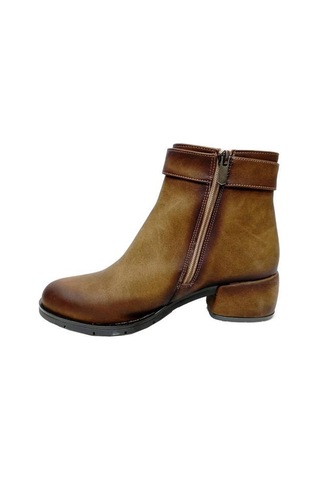 Erbay 511 Yağlı Deri Trend Fashion Kadın Bot Vizon