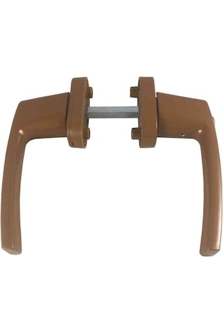 KAHVE Pvc Pimapen Kapı Pencere Kilitli Kol Alüminyum Kol