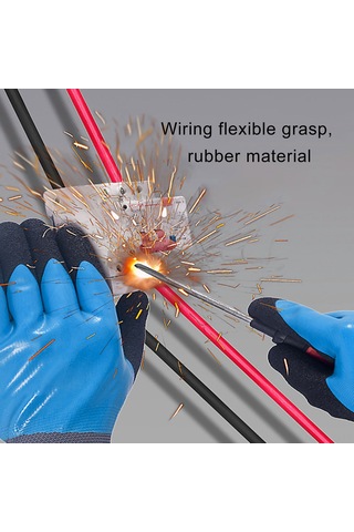 Yuntech01 Yüksek Gerilimli Elektrik Eldiveni 1000v'a Kadar İzolasyon, Lastik Malzeme, Anti Kayma, Isıya Dayanıklı, Profesyonel Ve Ev Kullanıma Uygun