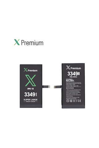 Xpremium Apple Uyumlu iPhone 15 Batarya 3349 Mah Süper Yüksek Kapasiteli Güçlendirilmiş Pil