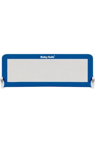 Babysafe Güvenlik Yatak Korkuluğu 120x42 CM Mavi Kolay Montaj Koruyucu Tekstil