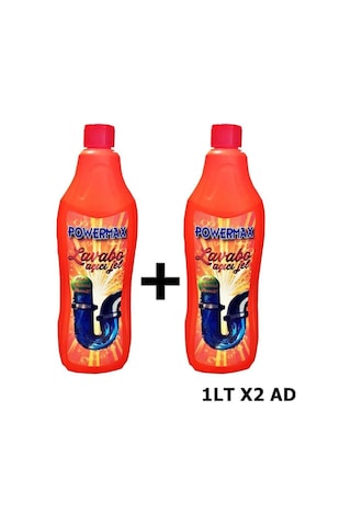 Powermax Lavabo Gider Açıcı Jel Formül 1 Lt x 2 Adet