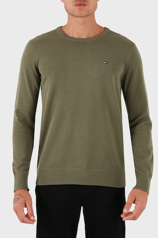 Tommy Hilfiger Erkek Kazak Mw0mw39999 Plı Yeşil Yeşil