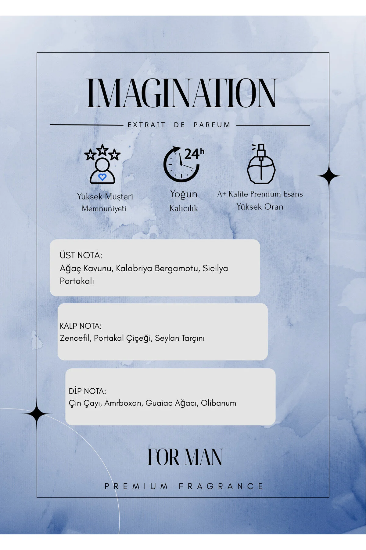 Imagınatıon 100ml Kalıcı Etkili Erkek Parfümü Fresh