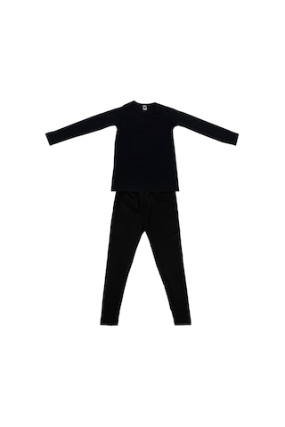 Tutku Unisex Çocuk Siyah Termal Alt Üst Takım D135-d136 Siyah