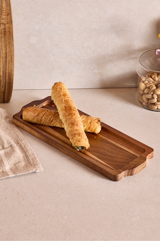 Akasya Tepsi 32x12 Cm Kahverengı Kahverengi