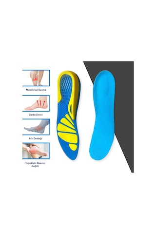 Gel Comfort Günlük Ayakkabılar için Kemer ve Metatarsal Destekli Jel Tabanlık 36 - 40 36 - 40