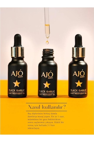 Ajo Beauty Siyah Sarımsak Saç Bakım Yağı 20ml