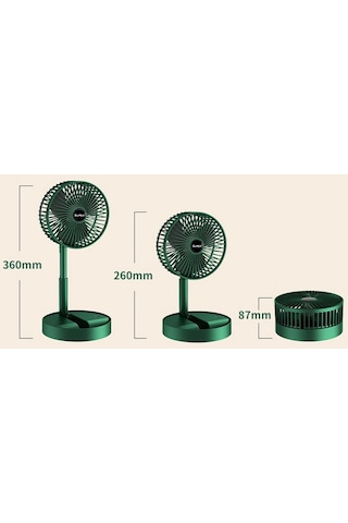 Torima F-06 Taşınabilir Şarjlı Fan 3 Kademeli Vantilatör Klima Soğutucu Fan Beyaz