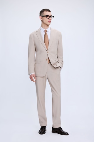 Hatemoğlu Bej Slim Fit Mono Yaka Casual Takım Elbise