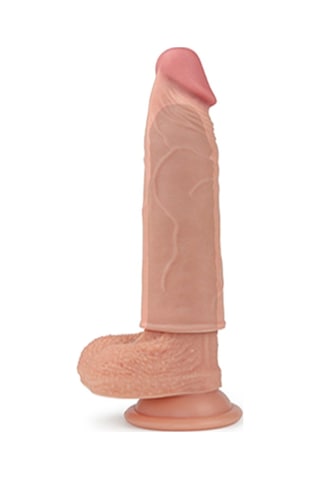 Truva Shop Lovetoy X-Tra Soft Realistik Uzatmalı Dolgulu Ten Rengi Penis Kılıfı