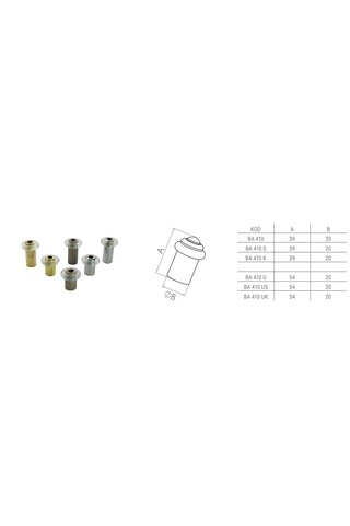Beşel BA410UST Saten 50 Mm Yer Tamponu 5 Adet