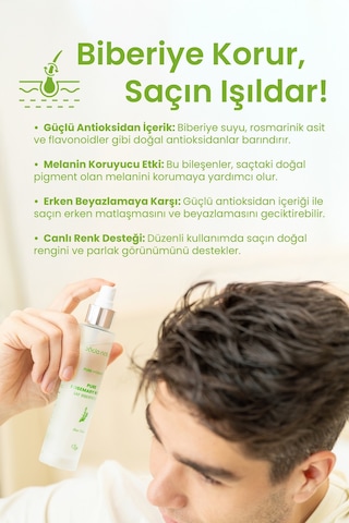 Bade Natural Biberiye Suyu Dökülme Karşıtı ve Saç Uzamasını Destekleyici Saç Toniği 100 ML