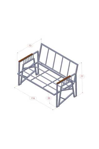 Orkide Cappuccino 211 Masalı Kahverengi Bahçe Oturma Grubu 4 Lü Set Modern Tasarım