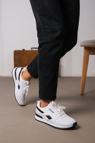 Daxtors D0061 Günlük Ortopedik Garantili Unisex Sneaker Spor Ayakkabı Beyaz-siyah