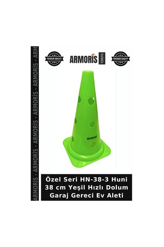 Özel Seri Hn-38-3 Huni 38 Cm Yeşil Hızlı Dolum Garaj Gereci Ev Aleti