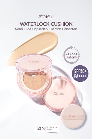 24 Saat Kalıcı Esans İçeren Nemlendirici Cushion A'pıeu Waterlock Cushion 21n Spf50+/pa++++ 21 43088978