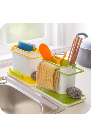 Lavabo, Gereç Tutucu, Süzgeç, Saklama Rafı, Süngerlik, Süzgeçli Lavabo Kutusu, Mutfak Aksesuarları Diğer