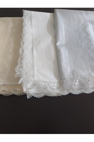 Masa Örtüsü Pvc Dantel Kenar Çizgili Motif