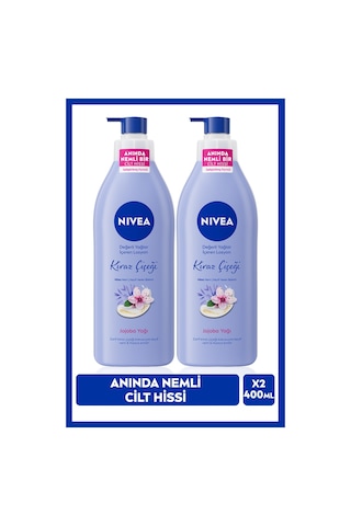Değerli Yağlar Içeren Vücut Losyonu 400ml, Kiraz Çiçeği, Jojoba Yağı, Normal Ve Kuru Ciltler