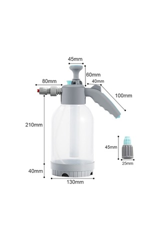 Maoyaya Manuel Araba Yıkama Köpük Tabancası 2l Büyük Kapasiteli, Araba Motosiklet Bahçe Ev Temizliği İçin Köpük Püskürtücü